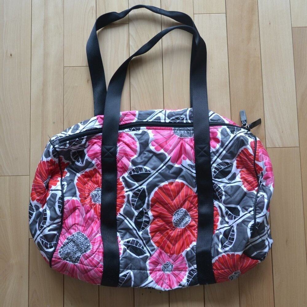 Vera Bradley Duffle Weekender Travel Bag Floral Pattern
